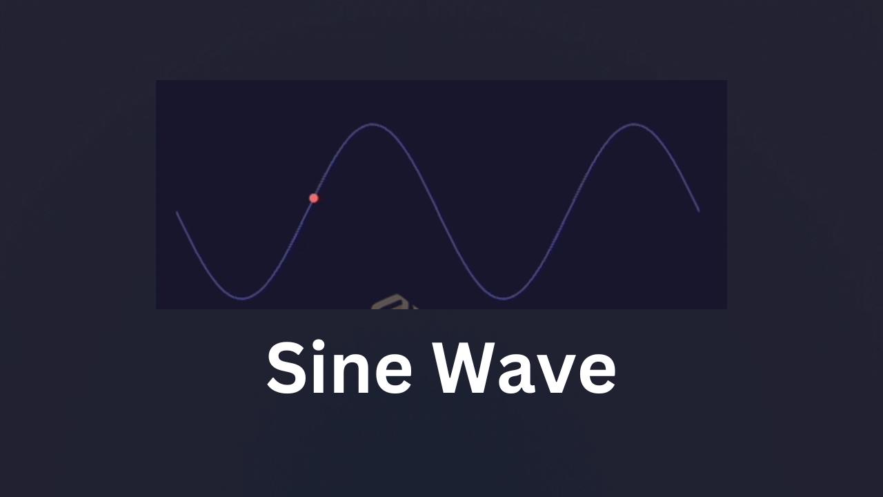 Sine wave animation html css js